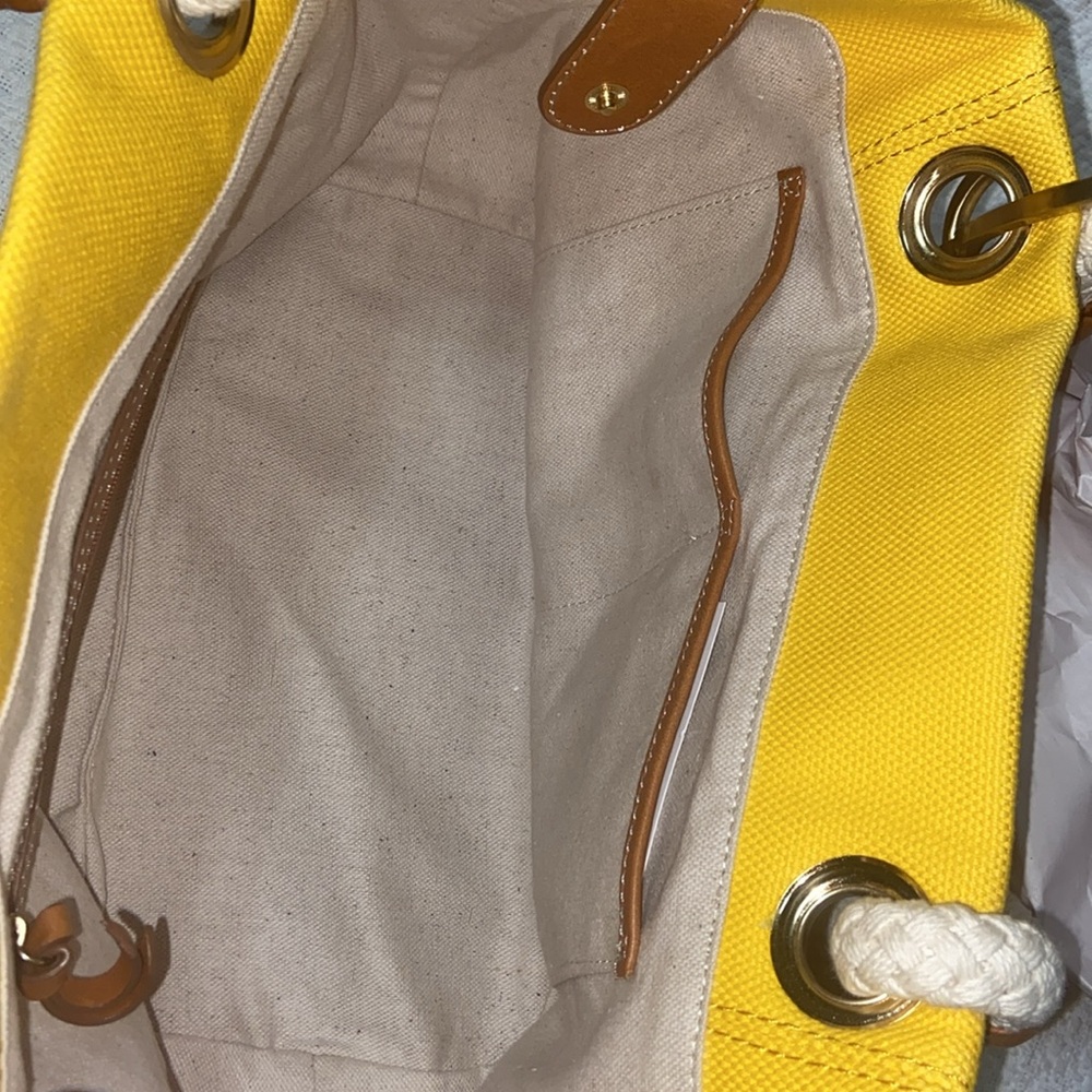 RARE Like new MICHAEL KORS Anchor, Marina Canvas Nautical bag - Picture 14 of 16